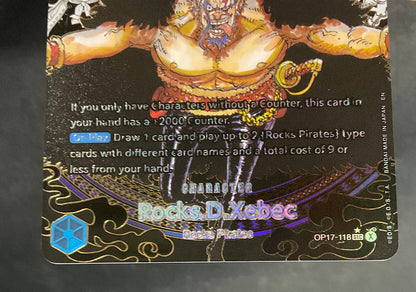 Rocks D Xebec One Piece Card Game OP17 Super Alternate Art #118