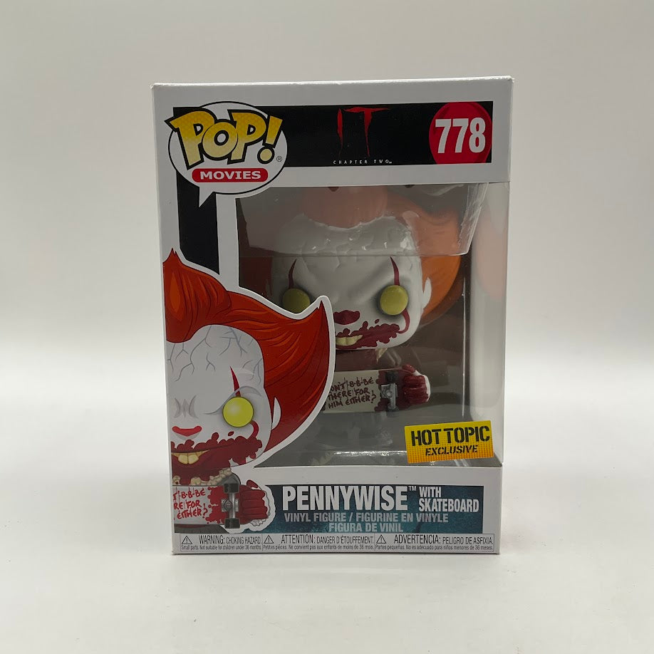 Pennywise with Skateboard Funko Pop! IT Chapter Two #778 Hot Topic