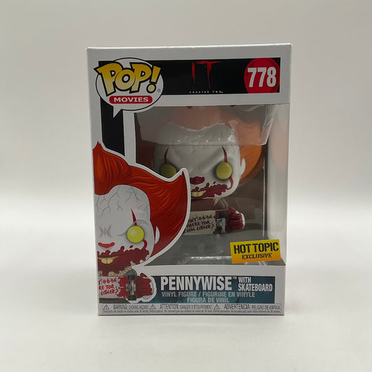 Pennywise with Skateboard Funko Pop! IT Chapter Two #778 Hot Topic