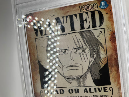 Shanks One Piece Card Game OP09 Wanted Alternate Art #004 PSA 10
