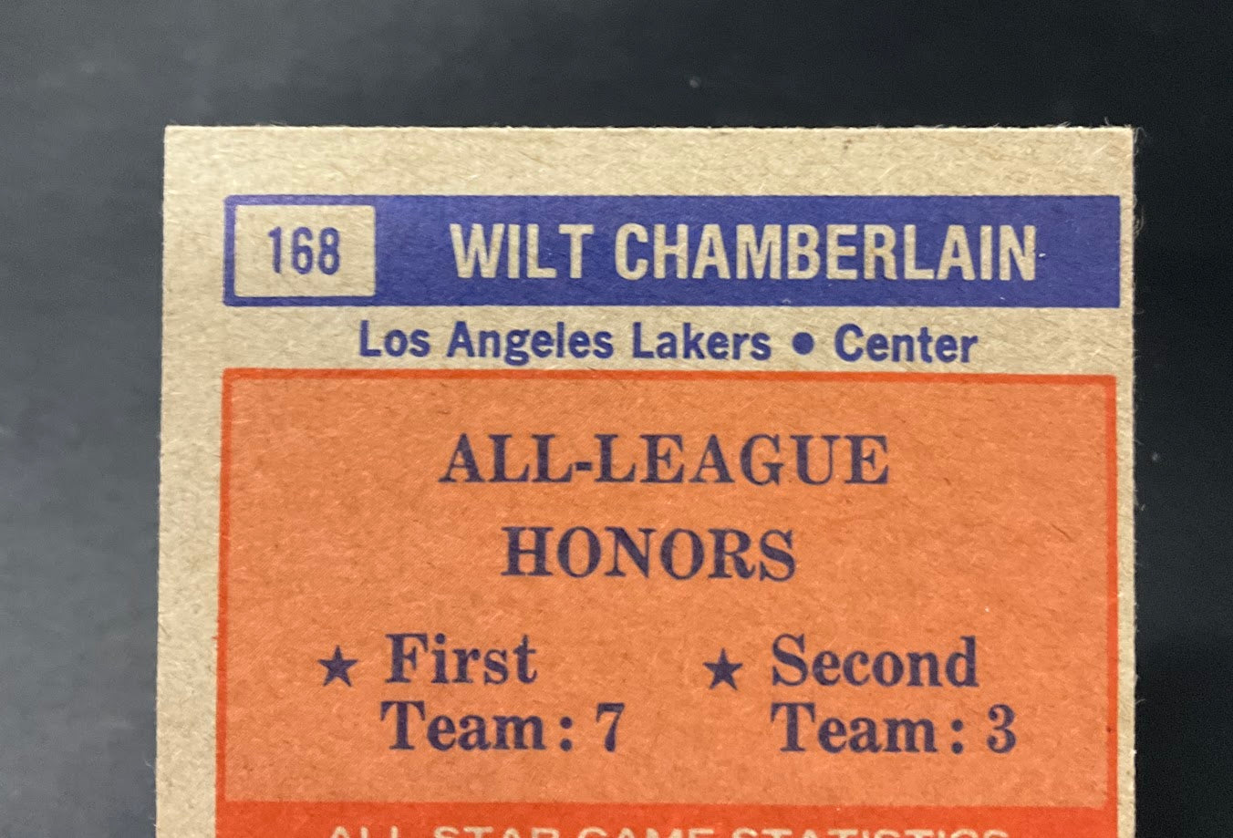 Wilt Chamberlain 1972-73 Topps #168 Los Angeles Lakers VG