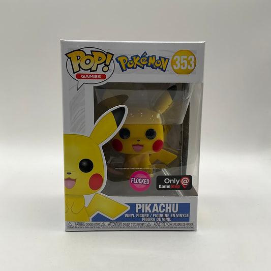 Pikachu Funko Pop! Pokemon #353 Flocked GameStop Exclusive