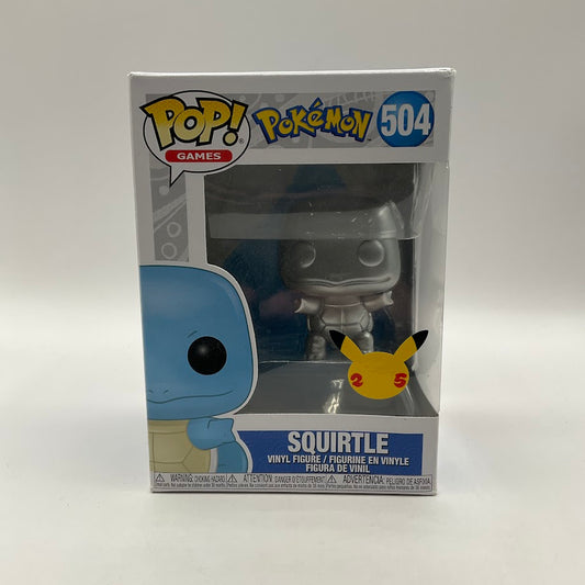 Squirtle (Silver) Funko Pop! Pokemon 25th Anniversary #504