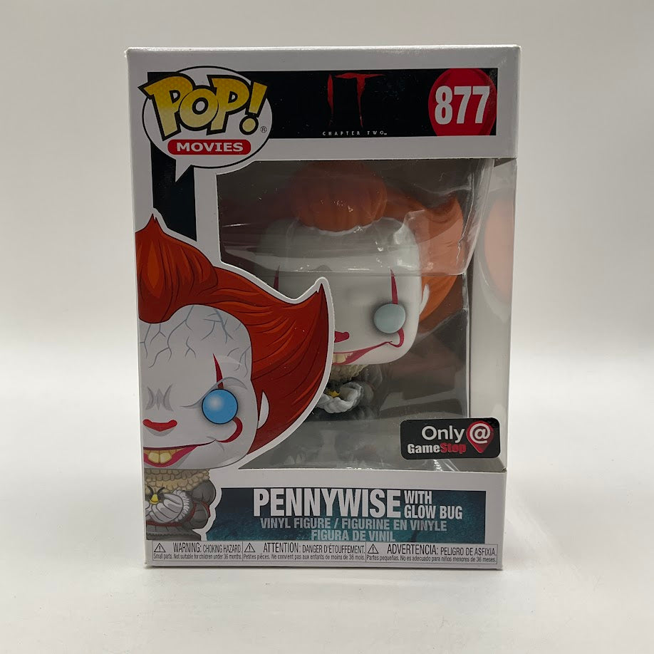 Pennywise with Glow Bug Funko Pop! IT Chapter Two #877 GameStop、Funko、kayou