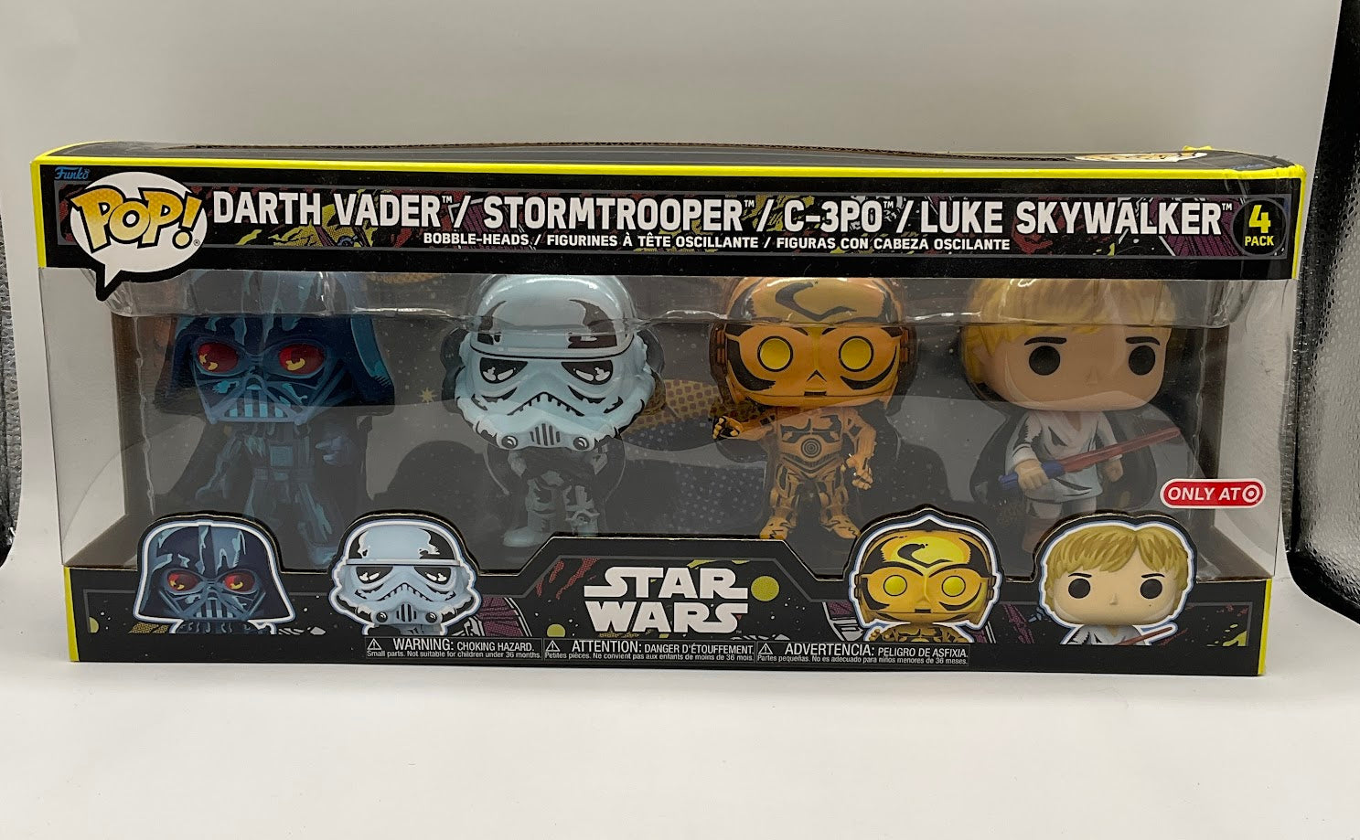 Darth Vader / Stormtrooper / C-3PO / Luke Skywalker Funko Pop! 4 Pack Target - Collector Store LLC