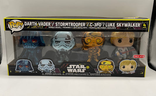 Darth Vader / Stormtrooper / C-3PO / Luke Skywalker Funko Pop! 4 Pack Target - Collector Store LLC