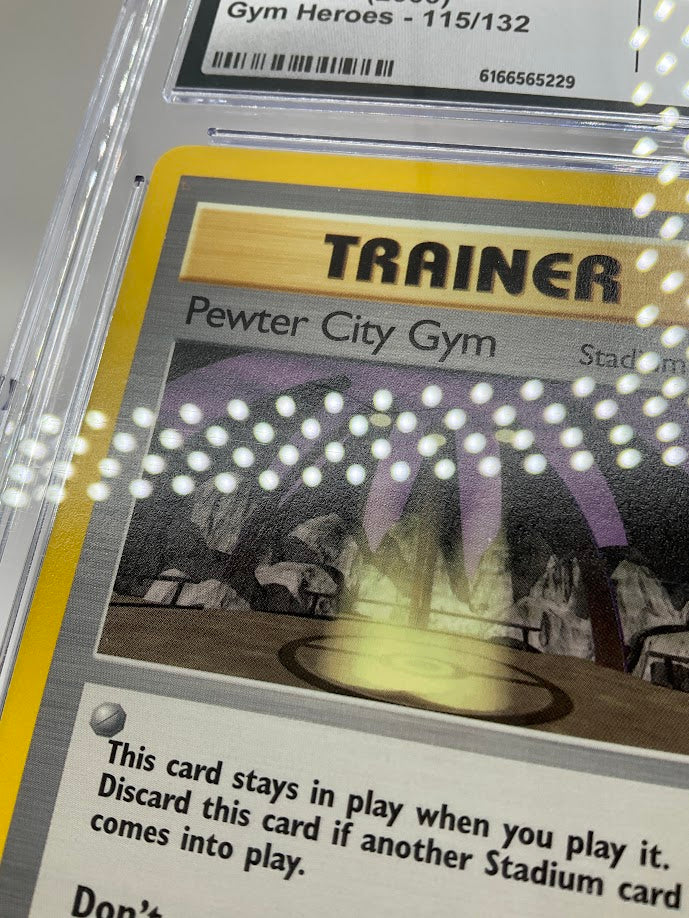 Pewter City Gym Pokemon Gym Heroes #115 CGC 8
