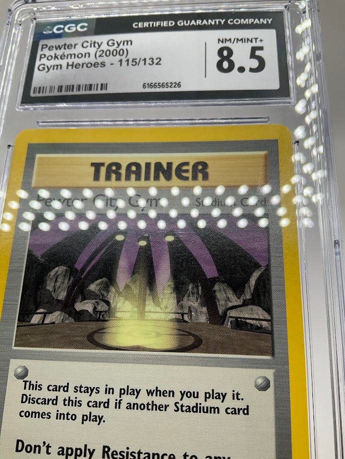 Pewter City Gym Pokemon Gym Heroes #115 CGC 8.5