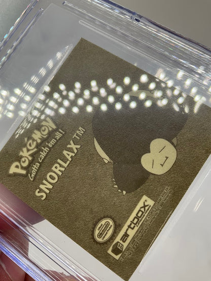 Snorlax Pokemon Artbox Sticker Series 1 Gold Foil #G04 CGC 5
