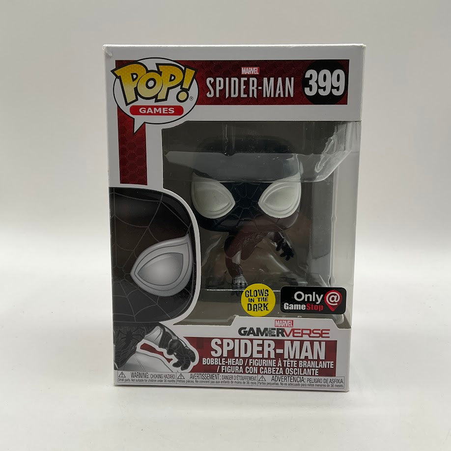 Spider-Man Funko Pop! Marvel #399 GITD GameStop Exclusive