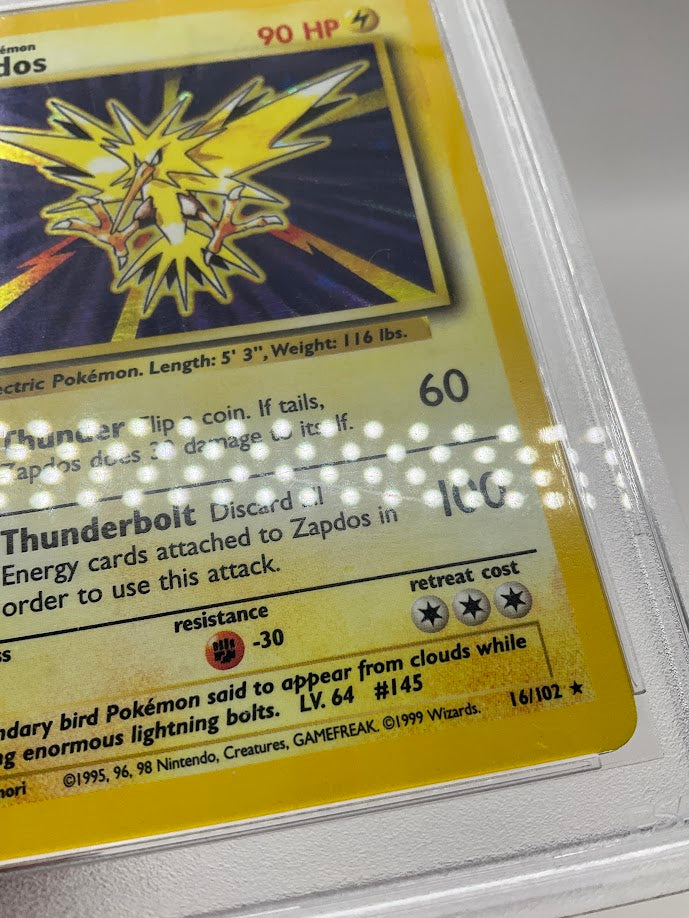 Zapdos Pokemon Base Set Holo #16 PSA 6