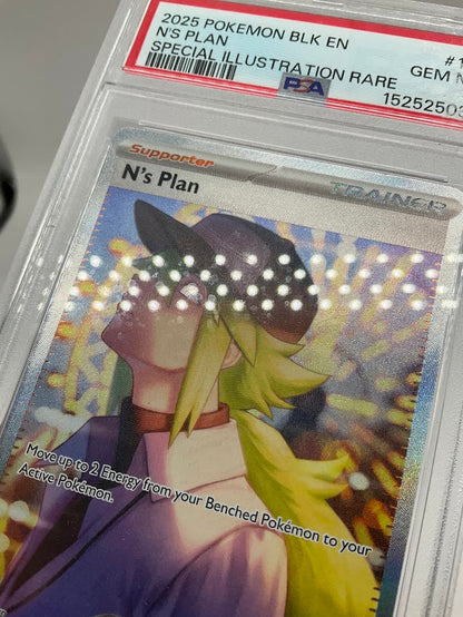 N's Plan Pokemon Black Bolt Special Illustration Rare #170 PSA 10