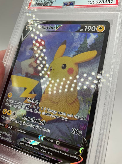 Pikachu V Pokemon Lost Origin Full Art #TG16 PSA 9