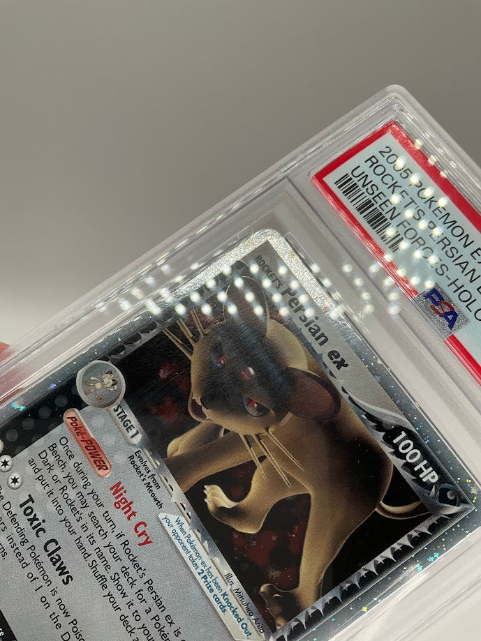Rocket's Persian ex Pokemon Unseen Forces Holo #116 PSA 7