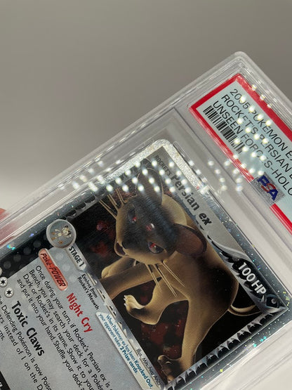 Rocket's Persian ex Pokemon Unseen Forces Holo #116 PSA 7