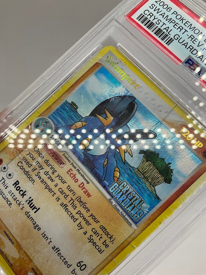 Swampert Pokemon Crystal Guardians Reverse Holo #27 PSA 1