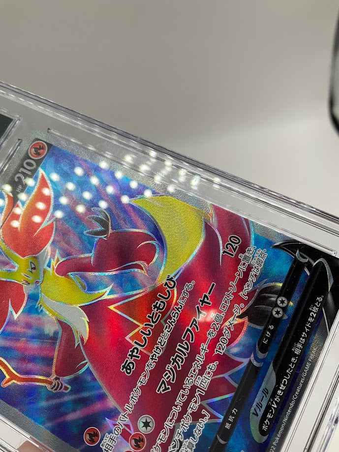 Delphox V Pokemon Lost Abyss Super Rare Holo Japanese #101 CGC 10 Pristine