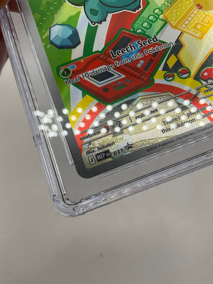 Bulbasaur Pokemon First Partner Illustration Collection Series 1 #037 CGC 10
