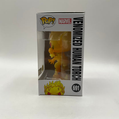 Venomized Human Torch Funko Pop! Venom #691 GITD GameStop Exclusive