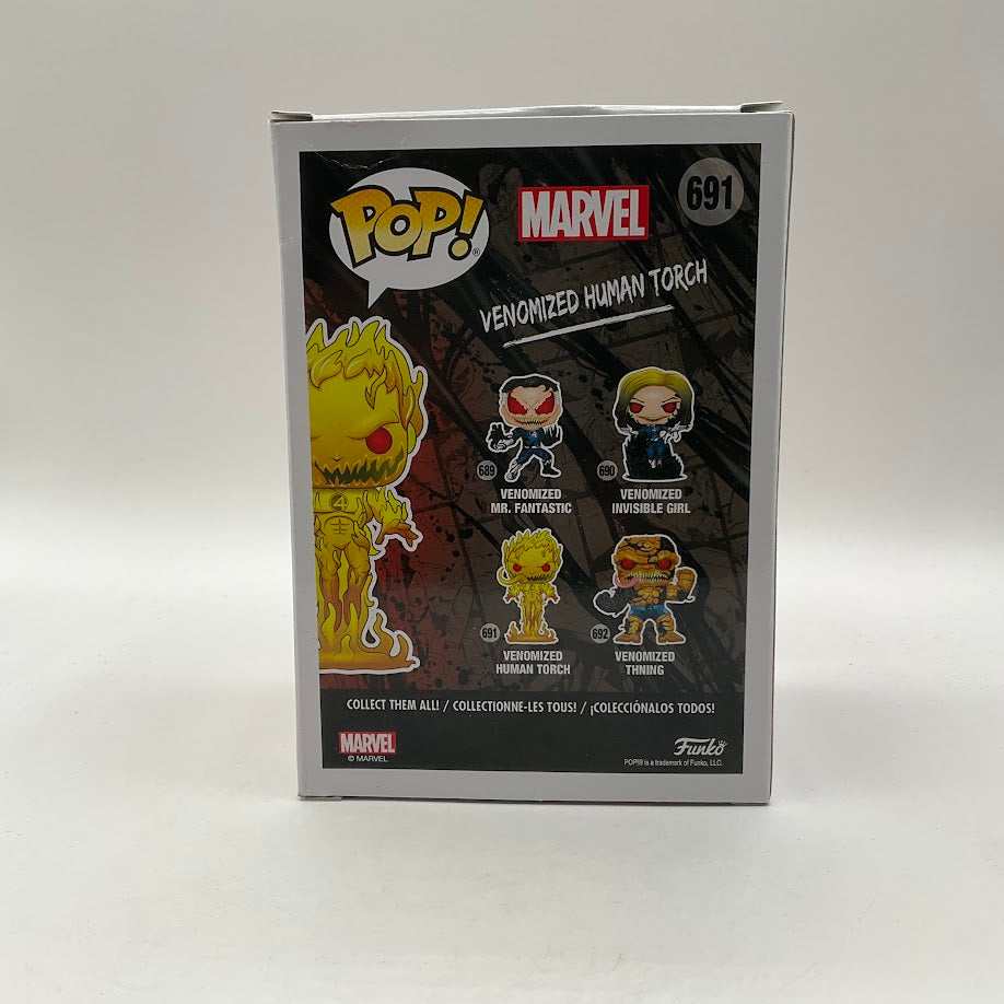 Venomized Human Torch Funko Pop! Venom #691 GITD GameStop Exclusive