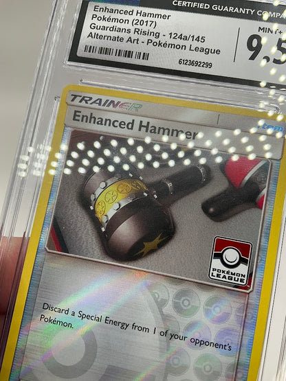 Enchanced Hammer Pokemon Guardians Rising Alt Art Pokemon League #124 CGC 9.5