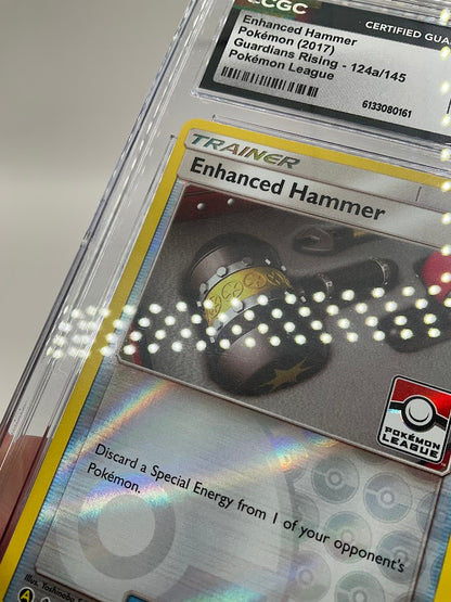 Enchanced Hammer Pokemon Guardians Rising Alt Art Pokemon League #124 CGC 10