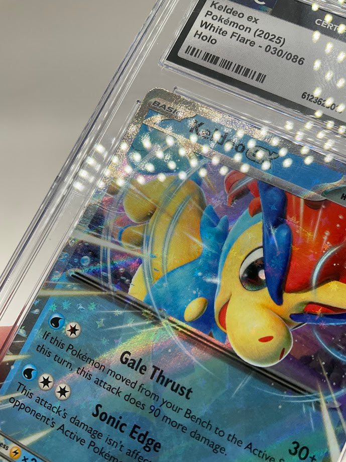 Keldeo ex Pokemon White Flare Holo #030 CGC 8