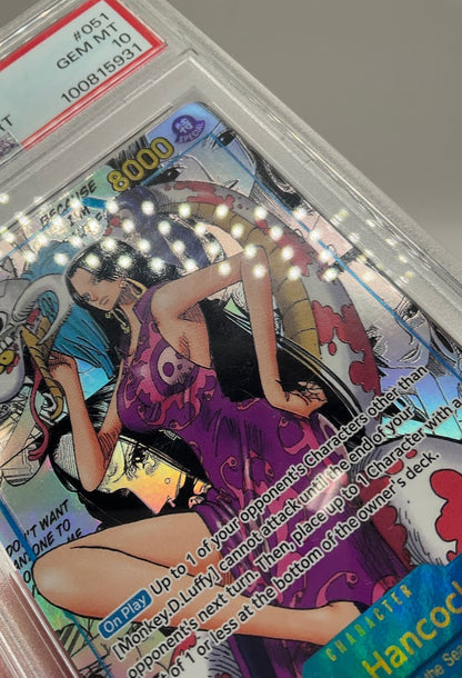 Boa Hancock One Piece Card Game OP07 Manga Alternate Art #051 PSA 10 #1
