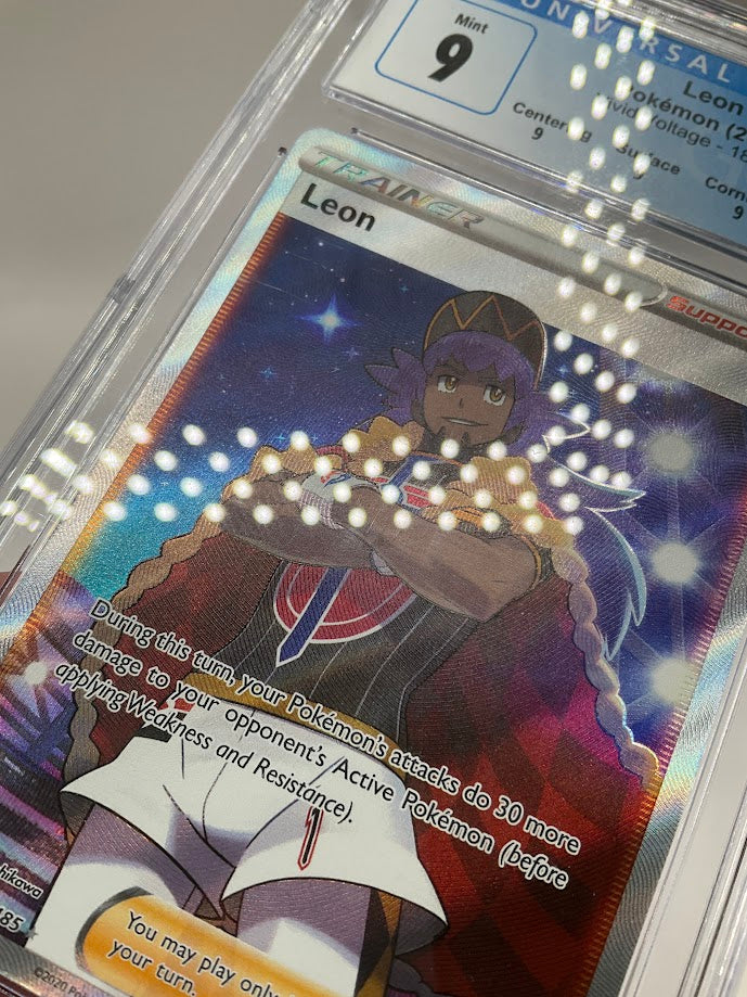 Leon Pokemon Vivid Voltage #182 CGC 9