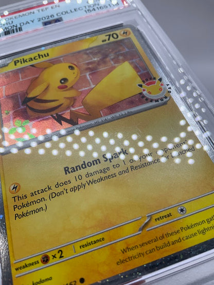Pikachu Pokemon Temporal Forces Pokemon Day 2026 Collection #051 PSA 10