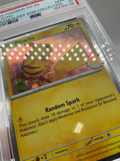 Pikachu Pokemon Temporal Forces Pokemon Day 2026 Collection #051 PSA 10