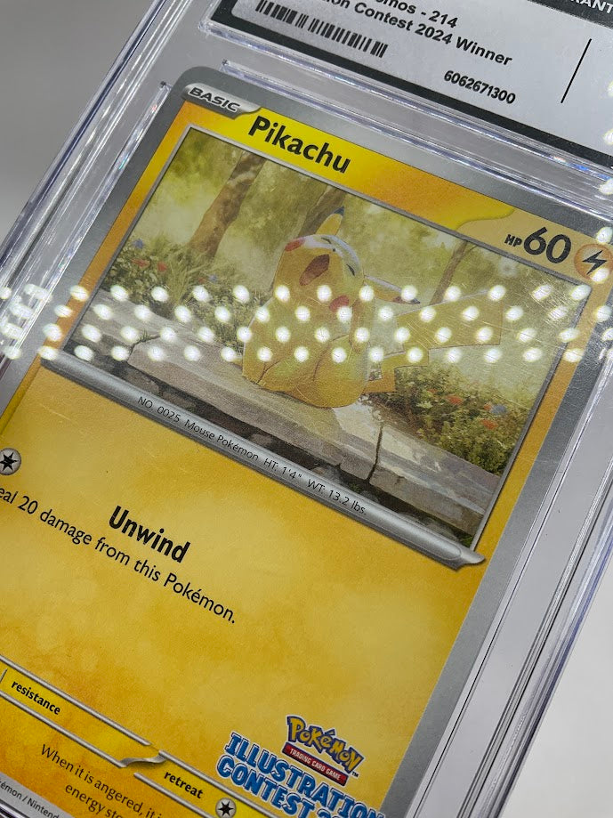 Pikachu Pokemon Illustration Contest 2024 Winner Promo #214 CGC 9