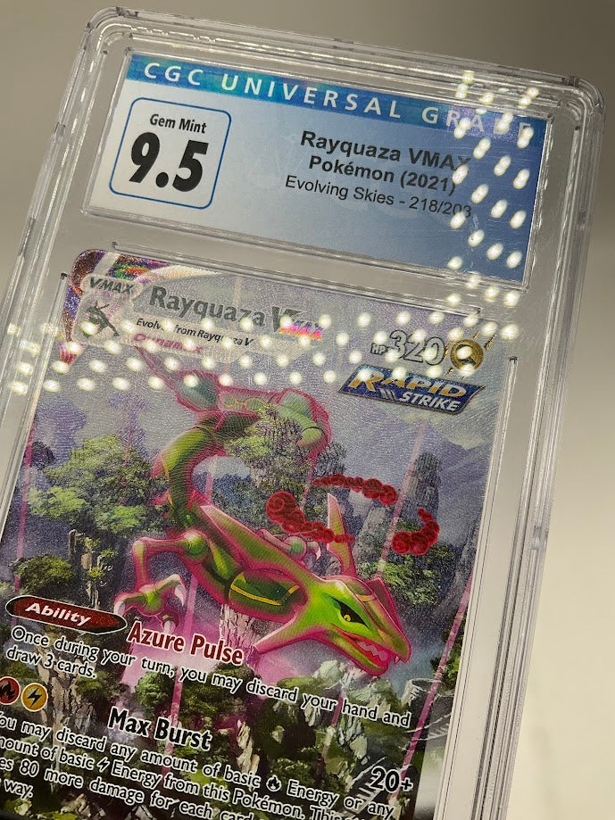 Rayquaza VMAX Pokemon Evolving Skies #218 CGC 9.5