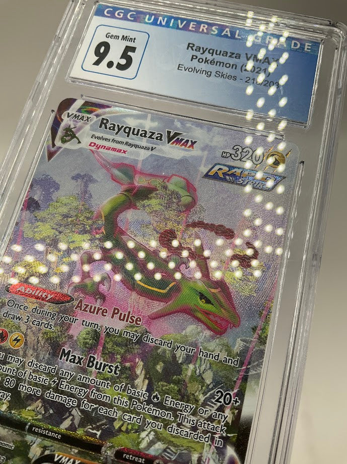 Rayquaza VMAX Pokemon Evolving Skies #218 CGC 9.5