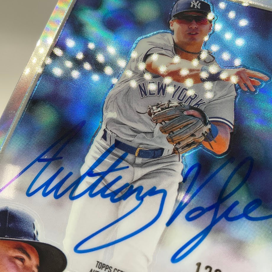 Anthony Volpe 2023 Topps Chrome Refractor RC Auto 126/499 #RA-AV