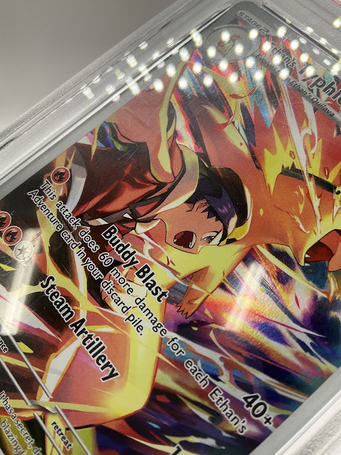 Ethan's Typhlosion Destined Rivals Illustration Rare #190 PSA 9