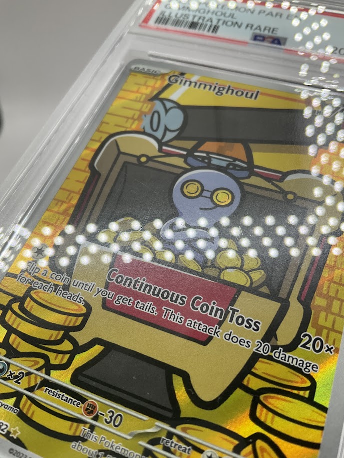 Gimmighoul Pokemon Paradox Rift Illustration Rare #198 PSA 9