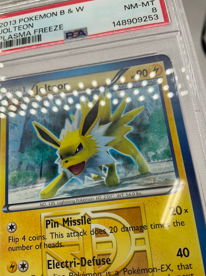 Jolteon Pokemon Plasma Freeze #34 PSA 8