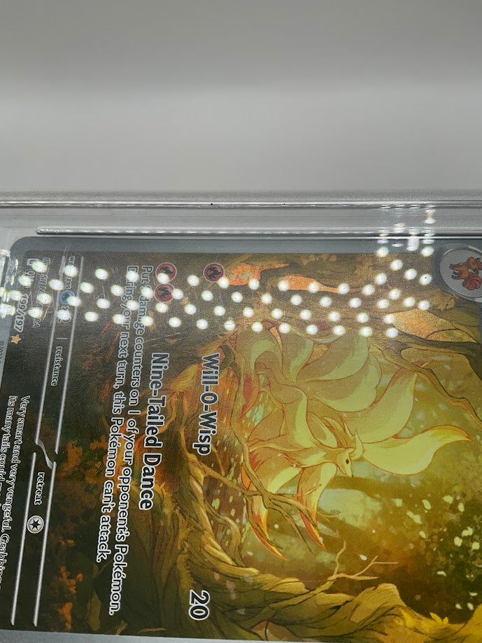 Ninetales Pokemon Obsidian Flames Illustration Rare #199 PSA 9