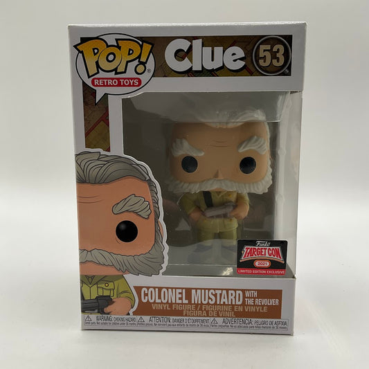 Colonel Mustard with the Revolver Funko Pop! Clue #53 2021 Target Con - Collector Store LLC