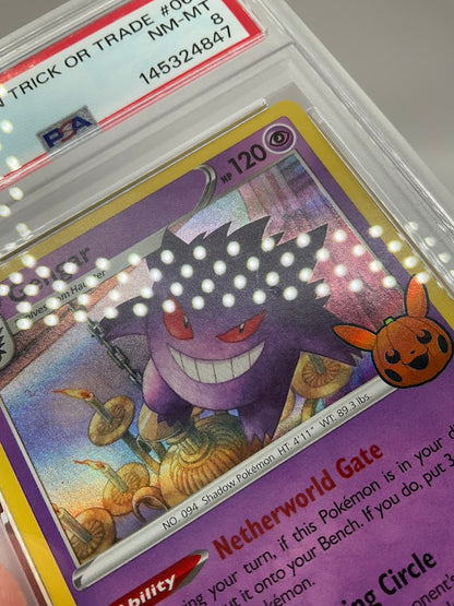 Gengar Pokemon Trick or Trade #066 PSA 8