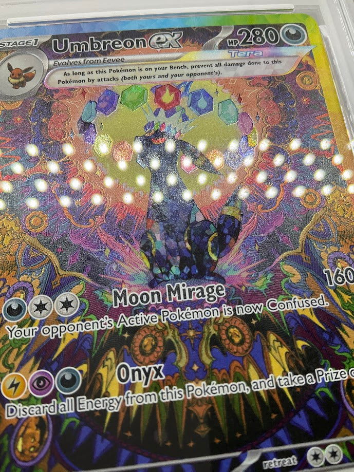 Umbreon ex Pokemon Prismatic Evolutions Special Illustration Rare #161 PSA 10