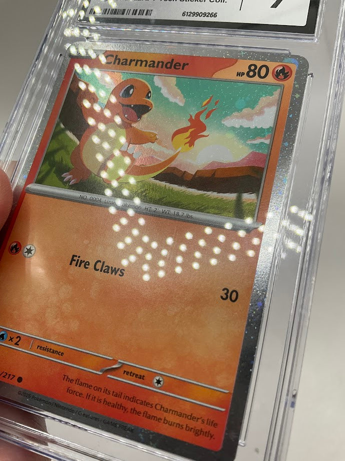 Charmander Pokemon Ascended Heroes Charizard Y Tech Sticker Collection #20 CGC 9