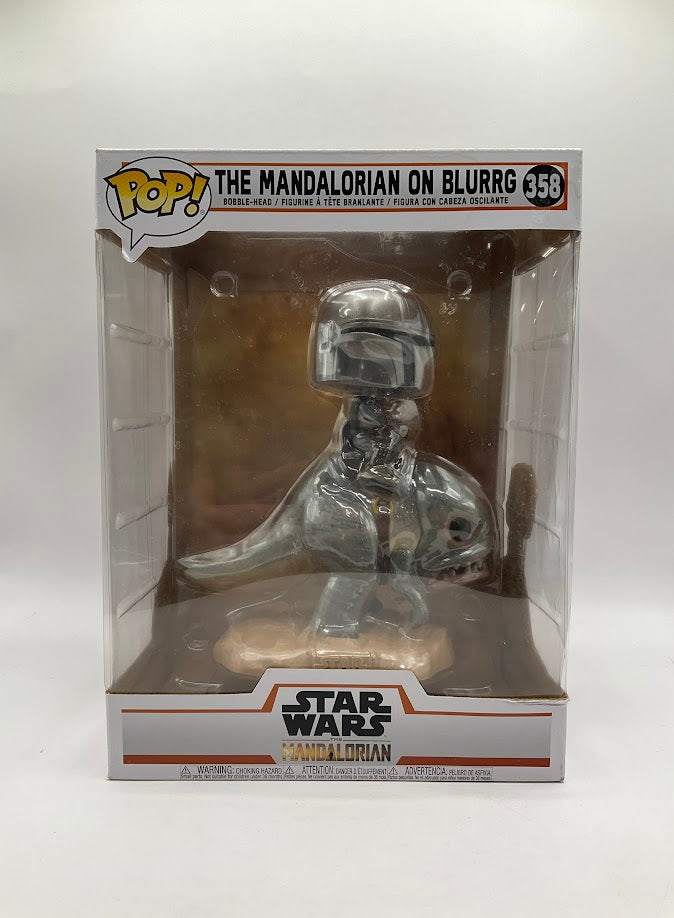 The Mandalorian on Blurrg Funko Pop! Star Wars #358