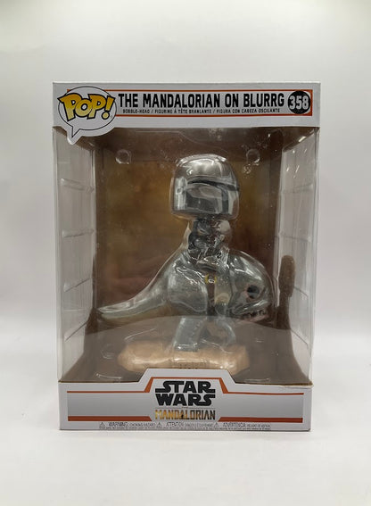 The Mandalorian on Blurrg Funko Pop! Star Wars #358