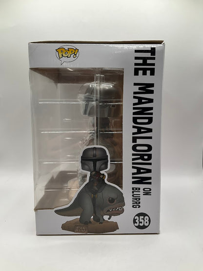 The Mandalorian on Blurrg Funko Pop! Star Wars #358