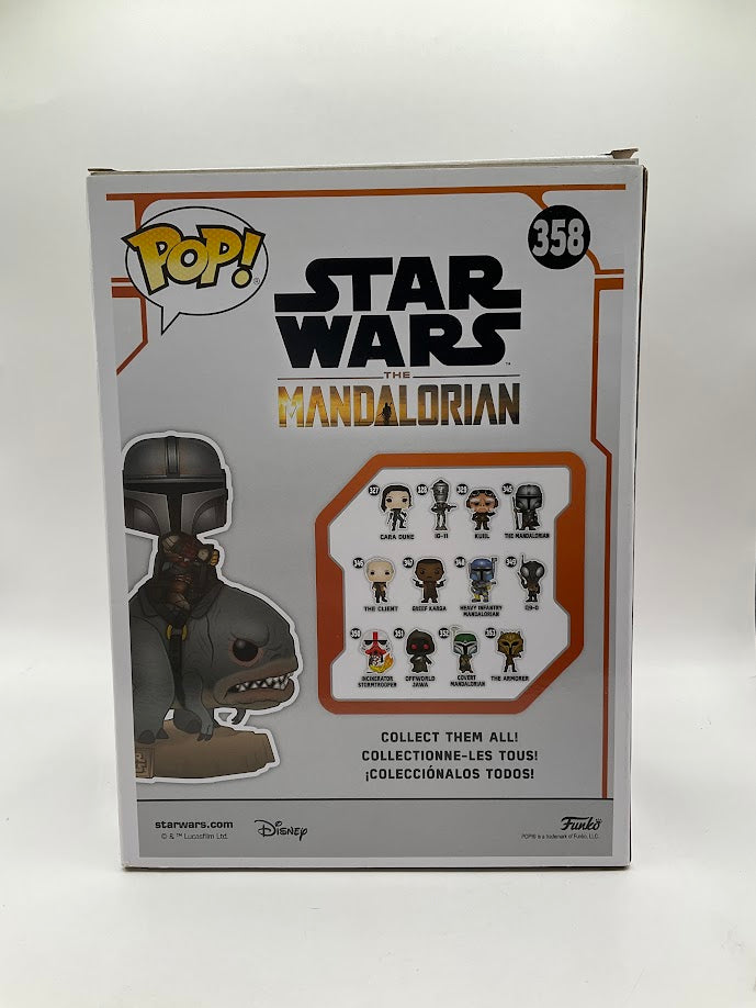 The Mandalorian on Blurrg Funko Pop! Star Wars #358