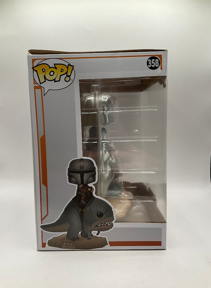 The Mandalorian on Blurrg Funko Pop! Star Wars #358