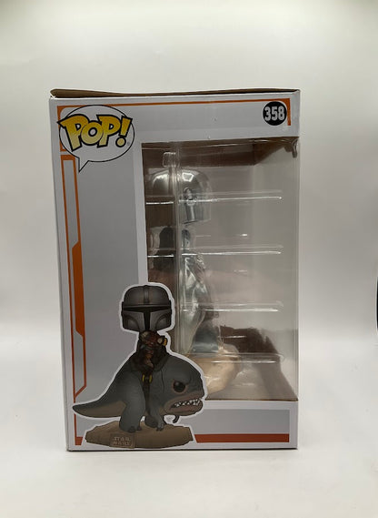 The Mandalorian on Blurrg Funko Pop! Star Wars #358