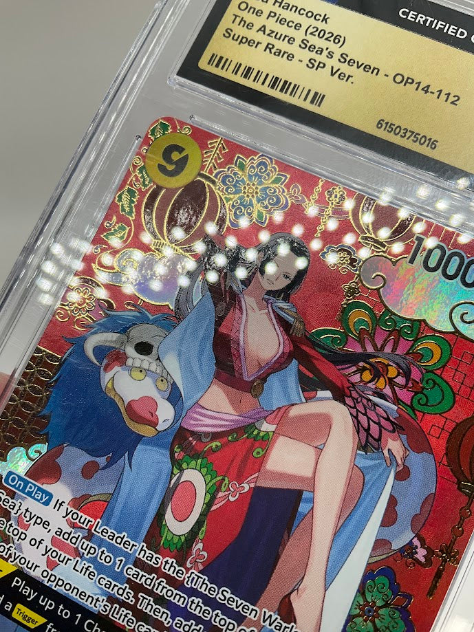 Boa Hancock One Piece Card Game OP14 Super Rare SP Version #112 CGC 10 Pristine
